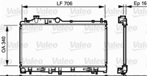 Kylare, motorkylning, subaru legacy iv, legacy kombi iv, outback, 45119AG020, 45119-AG020