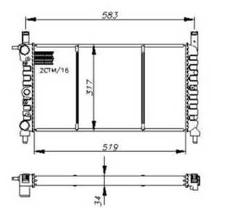 Kylare, motorkylning, fiat fiorino pick up, fiorino skåp/stor limousine, uno, 50005580, 7549961, 7693062