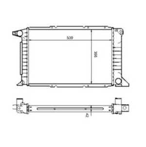 Kylare, motorkylning, ford transit buss, transit flak/chassi, transit skåp, 97VB8005AD