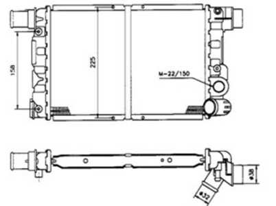 Kylare, motorkylning, fiat cinquecento, 2831113, 46414206, 46521746, 489 7031, 504065878, 7691587, 7703429