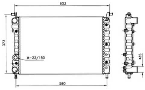 Kylare, motorkylning, fiat palio, palio weekend, siena, strada pick-up, 46417059, 46548485, 46750718