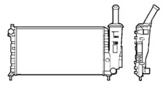 Kylare, motorkylning, fiat punto, punto skåp/halvkombi, 46827081, 46827082