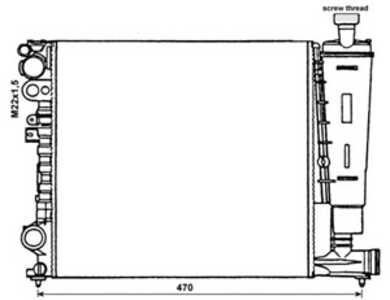 Kylare, motorkylning, citroën,fiat,lancia,peugeot, 1301P1, 1301V9, 133073, 1471463080, 1485799080, 9567509580