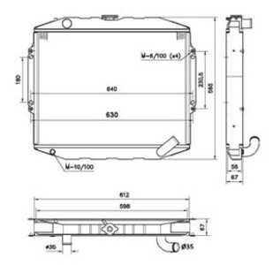 Kylare, motorkylning, mitsubishi pajero ii, MB422130