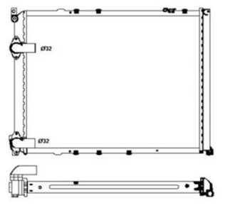 Kylare, motorkylning, renault safrane i, safrane ii, 000 550 16 33, 000 550 24 33, 7701035723, 7701352201, 7711135541, 86600004