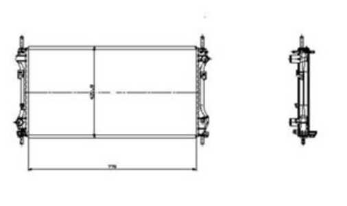 Kylare, motorkylning, ford transit buss, transit flak/chassi, transit skåp, transit tourneo buss, 1103119, 1103120, 1104320, 11