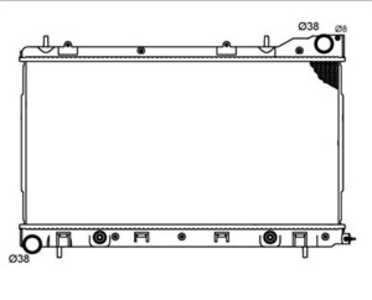 Kylare, motorkylning, subaru forester, 1033264, 45111SA001, 45111SA002, 45111SA010, 45111SA011, 45111SA080, 45111SA081, 45111SA