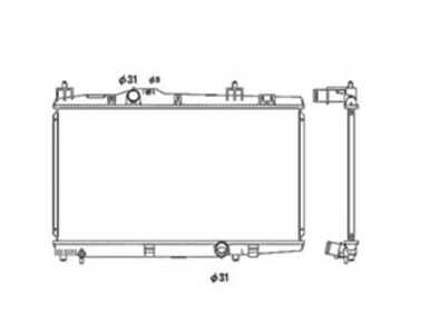 Kylare, motorkylning, toyota yaris, yaris verso, yaris verso van, 164000N011, 1640033080