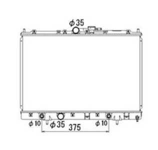 Kylare, motorkylning, mitsubishi pajero pinin i, MR373172