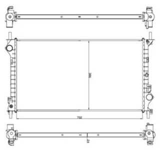 Kylare, motorkylning, ford tourneo connect, transit connect, 1365996, 1365997, 1365998, 2T148005CC, 4367092, 4T168005GA, N12Y33