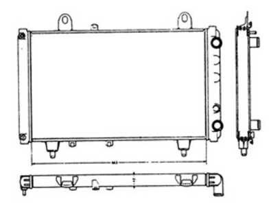 Kylare, motorkylning, citroën,fiat,peugeot, 1300G0, 1300GO, 7555802, ZF07555802