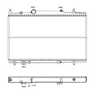 Kylare, motorkylning, citroën c5 i, c5 break i, c8, c8 van, fiat ulysse, lancia phedra, peugeot 607, 807, 1163153, 1164175, 116