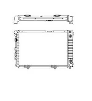 Kylare, motorkylning, mercedes-benz 124 sedan [w124], 124 t-model [s124], e-klass [w124], e-klass t-model [s124], 1245000503, 1