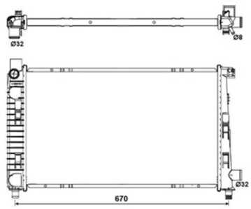 Kylare, motorkylning, mercedes-benz a-klass [w168], vaneo [414], 1685001102, 1685001302, 1685001702, 1685001902