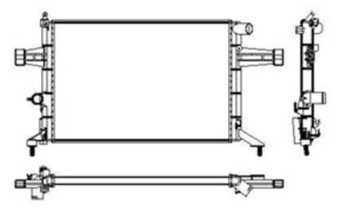 Kylare, motorkylning, opel,vauxhall, 1300187, 1300213, 90570726, 9202493