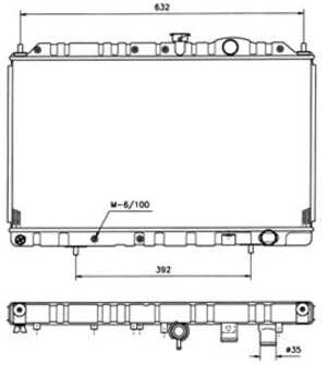 Kylare, motorkylning, mitsubishi galant vii, galant sedan vii, MB845797, MB957758