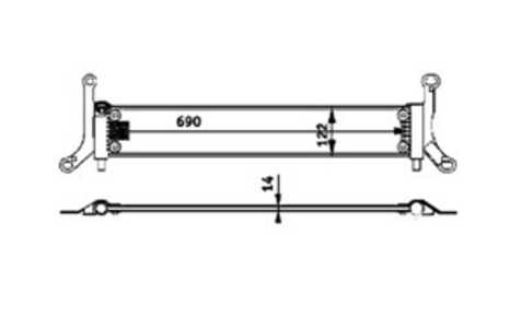 Kylare, motorkylning, audi q7, q7 van, vw touareg, 7L6121212A, 7L6121212B