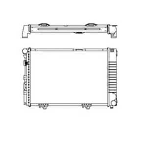 Kylare, motorkylning, mercedes-benz 124 sedan [w124], 124 t-model [s124], e-klass [w124], 1245000403, 1245002003, 1245002303, 1