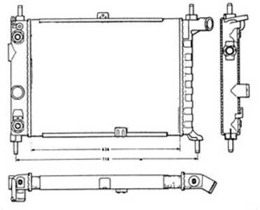 Kylare, motorkylning, opel kadett e, kadett e cabriolet, kadett e combo, kadett e halvkombi, kadett e kombi, kadett e skåp / ko