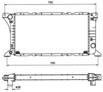 Kylare, motorkylning, ford transit buss, transit flak/chassi, transit skåp, 1641903, 6160274, 7138206, 86VB8005EB, GWP140, GWP3