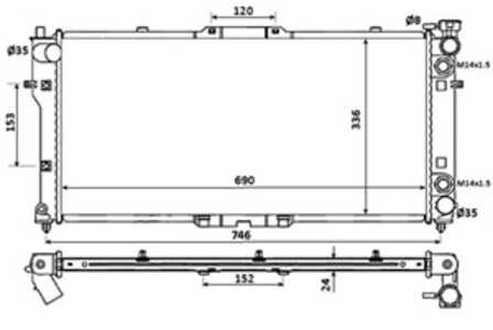 Kylare, motorkylning, mazda 626 iv, 626 v, 626 hatchback iv, 626 hatchback v, 626 station wagon v, mx-6, xedos 6, FS2015200D, F