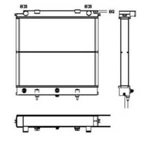 Kylare, motorkylning, land rover range rover ii, 1244230812, 46809963, 496092BA00, A1244230812, ESR2270, ESR2502, PCC106920, PC