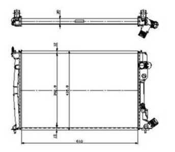 Kylare, motorkylning, citroën xantia, xantia break, xantia skåp / kombi, 1301FY, 27675AX100, 27675-AX100, 95668911, 96144046