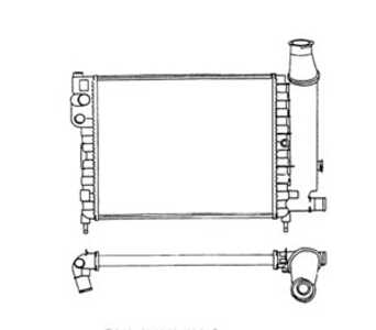 Kylare, motorkylning, citroën ax, 1331HL, 51.95800-7362, 51.95800-7392, 51958007362, 51958007392, 96082116, 96082120, 96140585