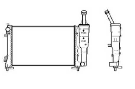 Kylare, motorkylning, fiat idea, idea van, lancia musa, ypsilon, 1415665, 1415666, 1509833, 1509835, 46834075, 51706942, 518021