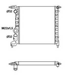 Kylare, motorkylning, renault clio i, 7701034768, 8660000464