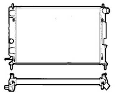 Kylare, motorkylning, opel vectra b, vectra b halvkombi, vectra b kombi, vauxhall vectra, 1300242, 52492109