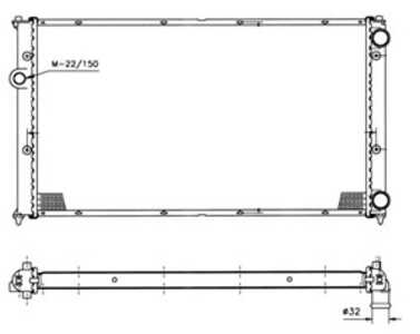 Kylare, motorkylning, seat,vw, 1H0121253AK, 1H0121253C, 1H0121253P, 5461202000, 6K0121253M