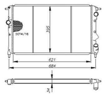 Kylare, motorkylning, renault espace ii, espace van ii, 6025101336, 6025107990