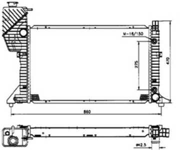 Kylare, motorkylning, mercedes-benz, 9015002800, 9015003400, 96489856, A9015002800, A9015003400