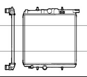 Kylare, motorkylning, peugeot 206 cc, 133037, 1330B4, 1330F9, 1330H2