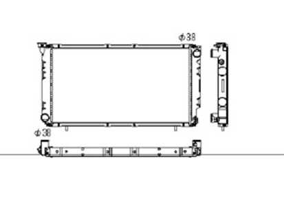 Kylare, motorkylning, subaru legacy i, legacy ii, legacy kombi i, legacy kombi ii, 45199AA080, 45199AA190, 45199AA210, 45199AA2