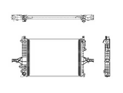 Kylare, motorkylning, volvo 940, 940 ii, 940 kombi, 940 kombi ii, s60 i, s80 i, v70 ii, xc70 cross country i, 13119056, 1333169