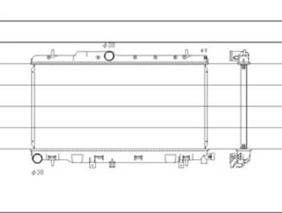 Kylare, motorkylning, subaru impreza kombi, impreza sedan, 45111FE000, 45119FE000