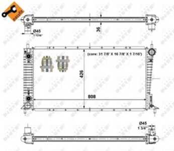 Kylare, motorkylning, ford usa f-150, F75H8005EA, F75H8005PA, F7TZ8005FA