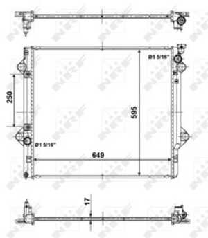 Kylare, motorkylning, toyota land cruiser prado, 1640075440, 1640075441