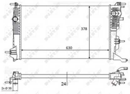 Kylare, motorkylning, renault, 214105150R, 214106387R