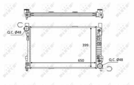 Kylare, motorkylning, mercedes-benz, 2035004703, A2035004703