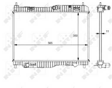 Kylare, motorkylning, ford fiesta vi, fiesta van vi, 1778265, 2029178, C1B18005BB, C1B18005BC