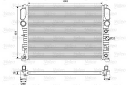 Kylare, motorkylning, mercedes-benz cls [c219], e-klass [w211], e-klass t-model [s211], 2115001302