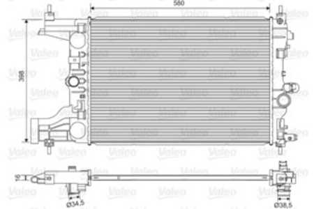 Kylare, motorkylning, opel,vauxhall, 1300299, 13281773