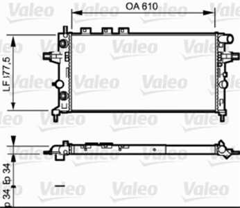 Kylare, motorkylning, opel,vauxhall, 1300197, 1300216, 1300241, 9119483, 9193267, 9201018