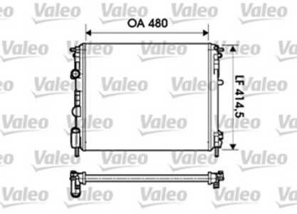 Kylare, motorkylning, dacia,nissan,renault, 2140000QAX, 21400-00QAX, 7700428082, 7700428658, 8200156548