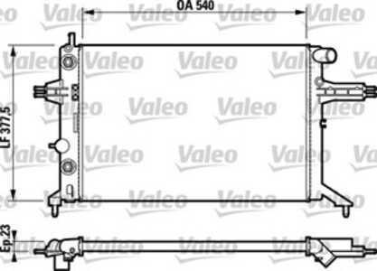 Kylare, motorkylning, opel,vauxhall, 1300187, 1300213, 90570725, 90570726, 95520913