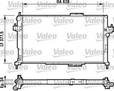 Kylare, motorkylning, opel combo skåp/stor limousine, combo tour, corsa c, corsa c skåp/halvkombi, vauxhall combo tour mk ii, 1