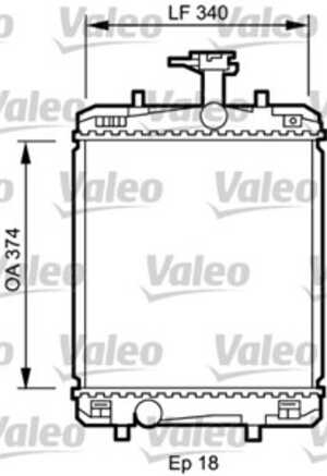 Kylare, motorkylning, citroën c1, c1 ii, peugeot 107, 108, toyota aygo, 1330P4, 1330-P4, 1330P5, 1330-P5, 164000Q010, 16400-0Q0